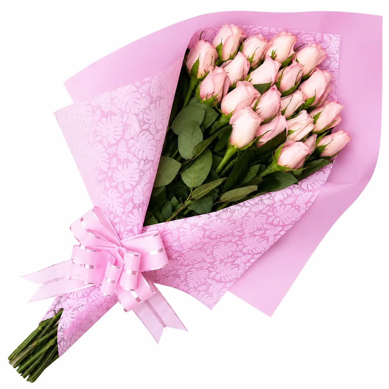 Ramo de rosas rosadas para regalo elegante ideal para cumpleaños aniversario o cualquier ocasión especial con entrega a domicilio en Lima